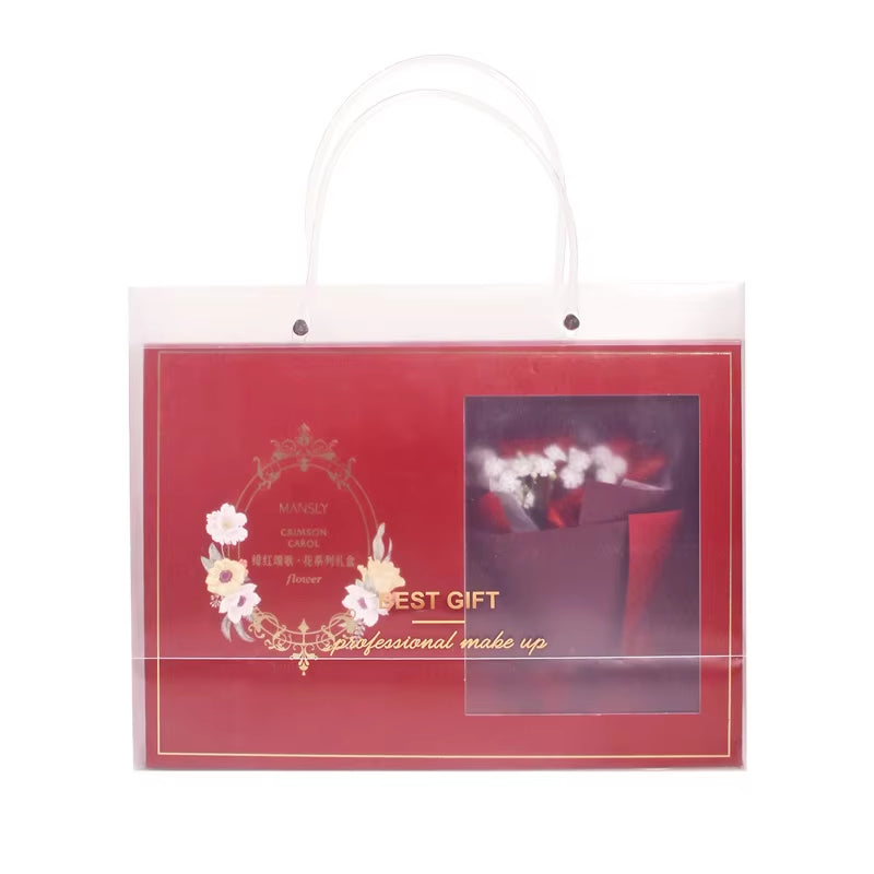 Manshili Crimson Carol Flower Series Gift Box Valentine'S Day Gift Set Makeup Set Confession Gift Box